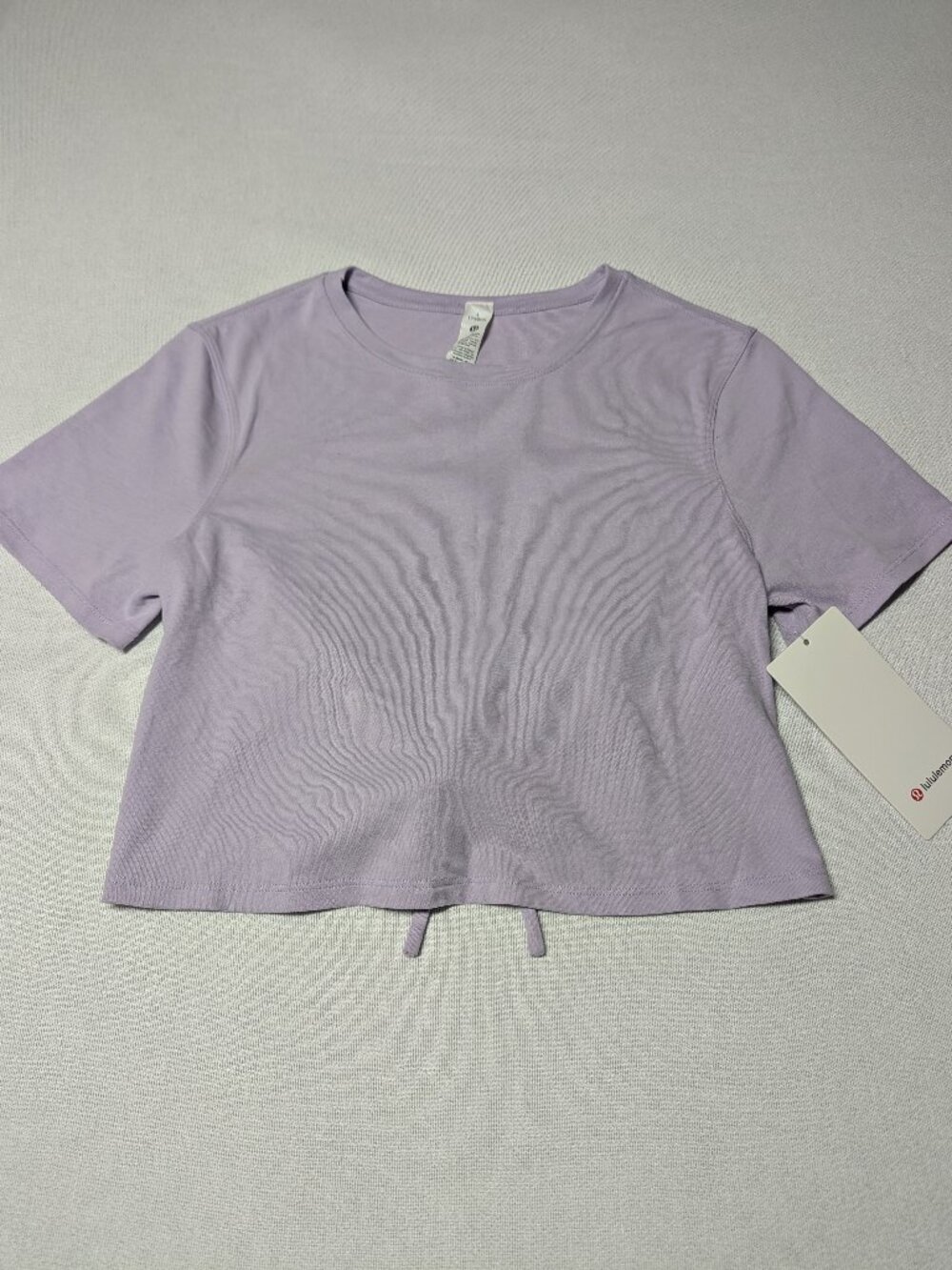 NWT Lululemon Tie-Hem Heavyweight Cotton T-Shirt - Size 4